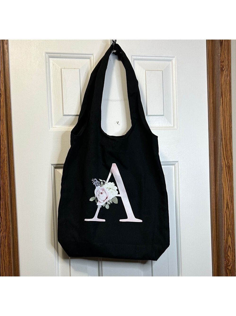 Black Tote Bag with Simple Clean Lines